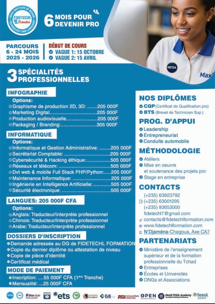 &Eacute;tudiants en formation FIDETECHL